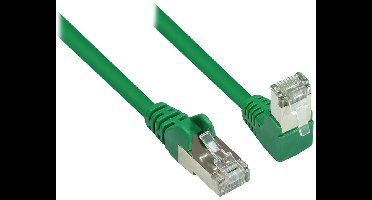 S/FTP CAT6 Gigabit netwerkkabel haaks/recht / groen - 5 meter
