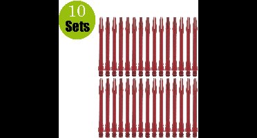 Aluminium Dart Shafts - Rood - Medium - (10 Sets)