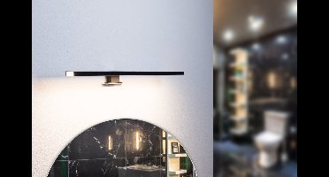 Groenovatie LED Spiegelverlichting - 8W - 595 mm - Warm Wit- Zwart