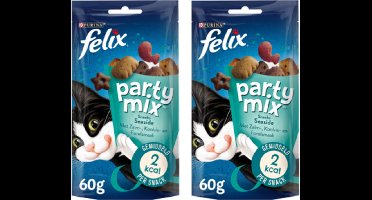 4x Felix Party Mix - Seaside Mix - Kattensnacks - 60g