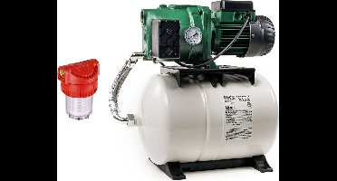 DAB Aquajet 132/20 M met aanzuigslang 7 meter en voorfilter - Hydrofoorpomp - Tuinpomp - Startklaar Pakket
