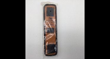 Bowling Schouder strap pad Master, 'Pillo Pad de luxe' , leer met zwarte afwerking met wol en  3 stuks klittenband om om de riem te doen