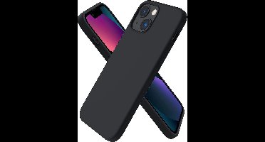 Hoesje Geschikt voor iPhone 14 Plus – Liquid Siliconen Backcover – Zwart