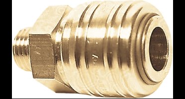 Snelkoppeling met hoes 6mm prijs p.st./ 30 st.in overdoos