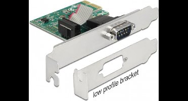 DeLOCK seriële RS232 PCI-Express kaart met 1 9-pins SUB-D poort en Low Profile bracket