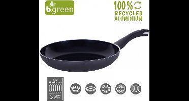 Berndes - B.Green - Koekenpan 28 cm - Gerecycled Aluminium - Zilver