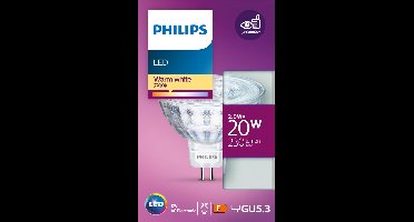 Philips LED Spot - 20 W - GU5.3 - warmwit licht
