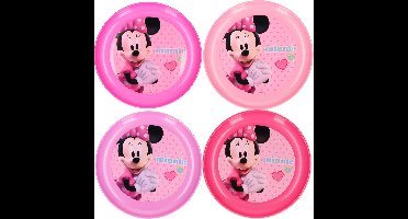 4x Plastic Disney Minnie Mouse bordjes