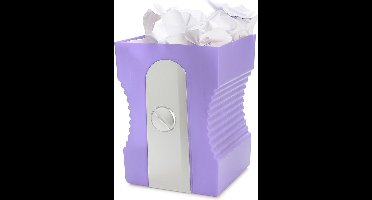 Balvi Papierbak Prullebak Vuilbak Potloodslijper Paars Violet Mauve