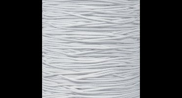 3mm Elastisch Touw - Wit - 50 meter op rol