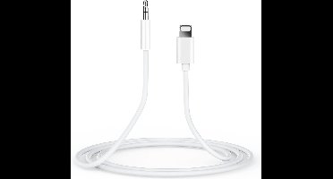 Kabel Geschikt voor Lightning poort naar Jack Kabel - Aux Kabel Geschikt voor iPhone 14 / 14 Pro / 14 Pro Max Headphone Jack Audio Aux Kabel 1M - 3,5 mm
