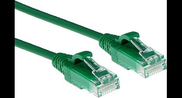 ACT Groene 7 meter LSZH U/UTP CAT6 datacenter slimline patchkabel snagless met RJ45 connectoren DC9707