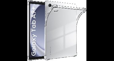 Hoesje Geschikt Voor Samsung Galaxy Tab A9 Plus / A11 Plus Hoes – Transparant Siliconen Shockproof Hoesje – Schokbestendig