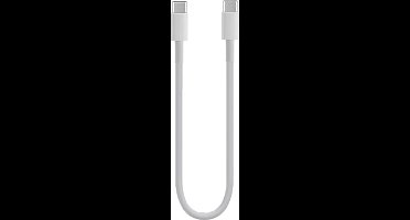 USB-C naar USB-C Kabel - 20cm - Snel Opladen tot 100W - Geschikt voor iPhone 15/16/17, iPad Pro & MacBook - Wit