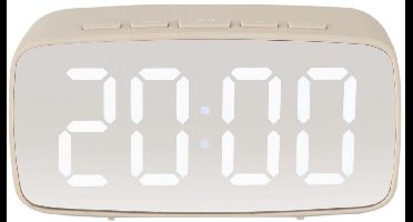 Karlsson Wekker Mirror - Grijs - 12,1x6cm - Modern - Wekker voor slaapkamer - Wekkers