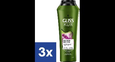 Gliss Kur Bio Tech Restore Shampoo - 3 x 250 ml