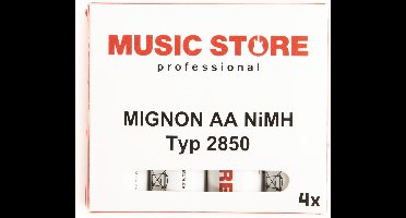 MUSIC STORE AA Mignon Ni-MH-batterij - Batterijen