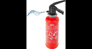 Klein Toys brandblusser - 10x6,5x26 cm - incl. waterspuitfunctie en een watertank van 0,5 liter - rood zwart