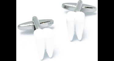 Manchetknopen - Witte Kiezen Tanden