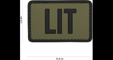 101 Inc Embleem 3D Pvc Lit Groen  11137
