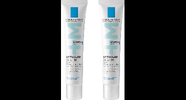 La Roche-Posay Effaclar Duo+M Dagcrème - voor vette, onzuivere huid met neiging tot acne – Voordeel bundel 2x40ml
