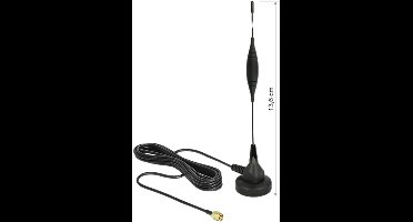 GSM-antenne SMA-plug 5 DBI Vaste omnidirectionele met magnetische basis- en verbindingskabel RG-174 3 M Buiten zwart