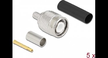 TNC -plug voor het krimpen van LMR 200 met bijpassende krimpbuis