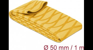 Warmte krimpbuis x-patroon niet-slip 1 m x 50 mm geel