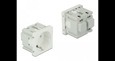 Delock Easy 45 Grounded Power Socket 45 x 45 mm 10 pieces