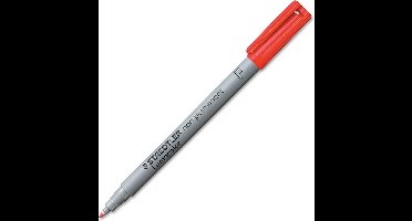 Viltstift staedtler ohp lumo f 316 non perm rood - 10 stuks