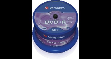Verbatim 43550 DVD+R Matt Silver - 50 Stuks / Spindel
