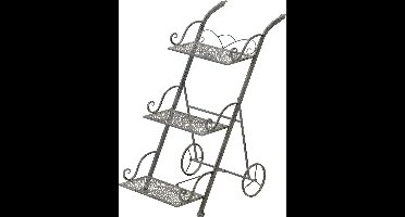 Etagere kar Vida la Viva grey wash metaal - Lesli Living - etagere