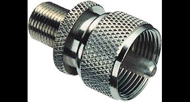 UHF (m) - F (v) adapter - 50 Ohm