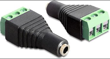 Delock - Adapter Klinke Buchse 3,5 mm - Terminalblock 3 Pin