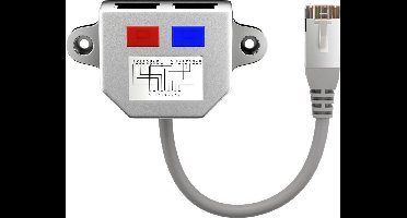 ISDN splitter - 1x RJ45 (m) - 2x RJ45 (v) - versie 3 - 0,15 meter