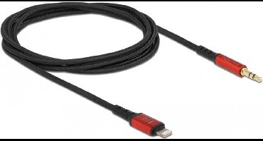 Audiokabel 8 pin bliksem man naar stereo jack mannelijk 3,5 mm 3 pin 1,5 m