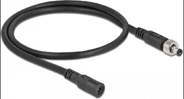 DC verlengkabel 5.5 x 2.1 mm mannelijk tot vrouwelijk schroefbaar 0.5 meter