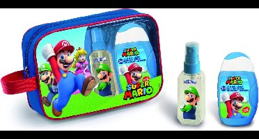 SUPER MARIO - Toilettas met Eau de Toilette / Parfum 90ml + Bad & Shampoo 110ml