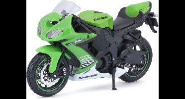 Maisto Modelmotor Kawasaki Ninja - groen - 12 cm - schaal 1:18 - speelgoedmotor