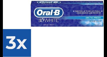 Oral-B Tandpasta - 3D White Arctic Fresh - 3 x 75 ml