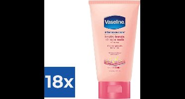Vaseline Handcreme - Healthy hands & stronger nails 75 ml - Voordeelverpakking 18 stuks