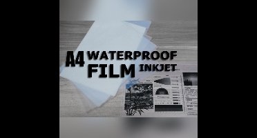 A4 Transparanten voor Inkjet: Watervast | Double-Coated | High definition -  voor professionele grafische technieken (transparanten, transparant papier, transparantsheets, transparent sheets)