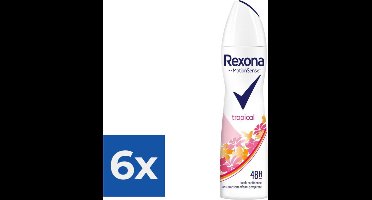 Rexona Deospray - Tropical 150 ml - Voordeelverpakking 6 stuks