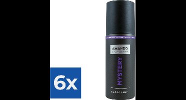 Amando Deodorant Spray Mystery 150 ml - Voordeelverpakking 6 stuks