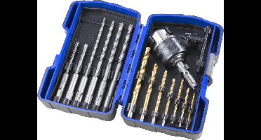 Westfalia Rondschacht & SDS boren set - incl. boorhouder - 15-delig