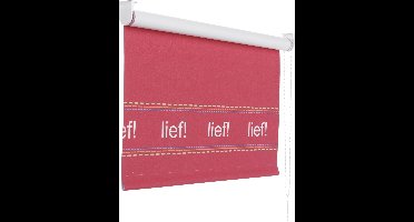 Lief! Verduisterend rolgordijn roze - 2399 - 90 x 190 cm