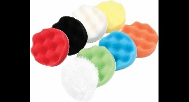 Polijstset 8 dlg - Polijst pad 80 mm - Poetspad set