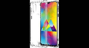 Hoesje geschikt voor Samsung Galaxy M20 - Anti Shock Proof Siliconen Back Cover Case Hoes Transparant