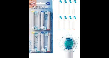 Universele opzetborstels voor de Oral-B - 8 stuks