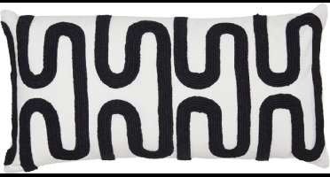 Light & Living - Kussen OSHAWA - 60x30x10cm - Zwart